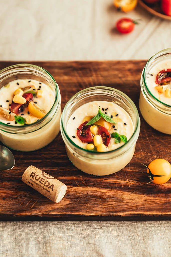 Gaspacho de maïs healthy