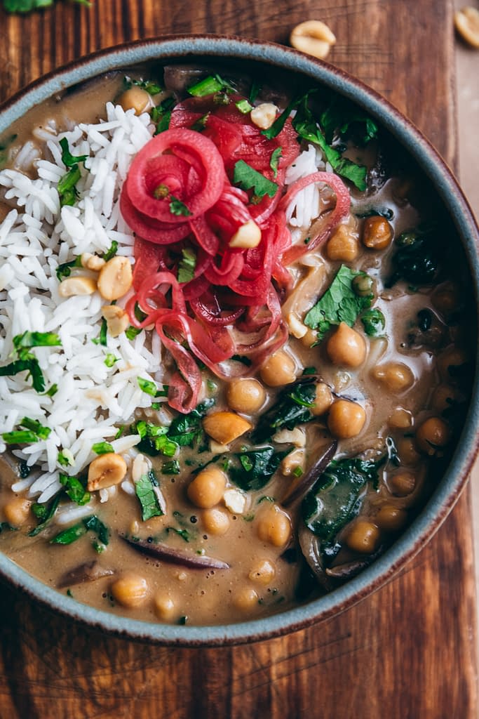 Pois chiches au lait de coco