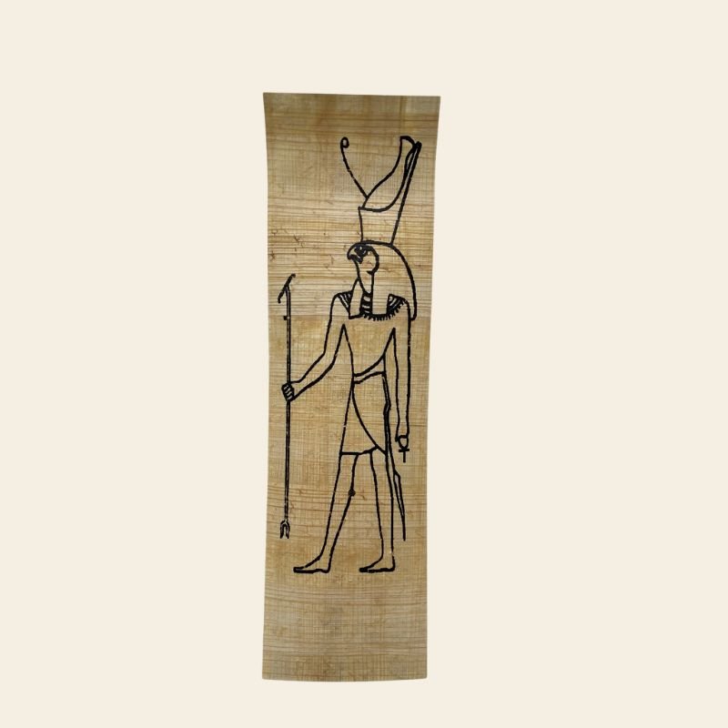 papyrus à colorier marque page horus